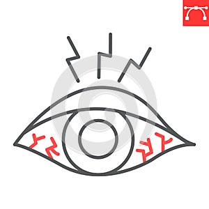 Eye sore glyph icon