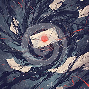 Eye of the Storm: Dark and Mysterious Abstract Artwork