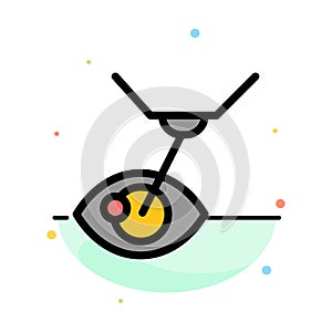 Eye Surgery, Eye Treatment, Laser Surgery, Lasik Abstract Flat Color Icon Template photo