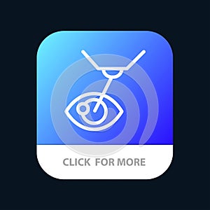 Eye Surgery, Eye Treatment, Laser Surgery, Lasik Mobile App Button. Android and IOS Line Version photo