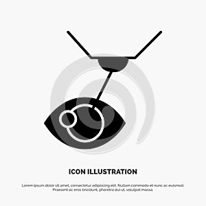 Eye Surgery, Eye Treatment, Laser Surgery, Lasik solid Glyph Icon vector photo