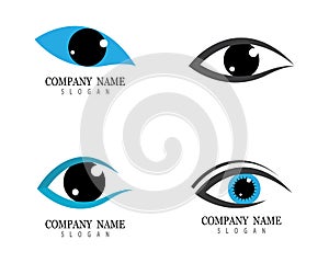 Eye symbol vector illustration