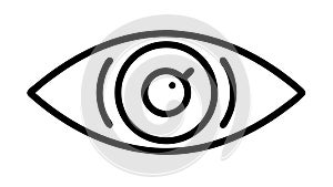 Eye Target Focus Accuracy Precision Icon, vector design Generative AI
