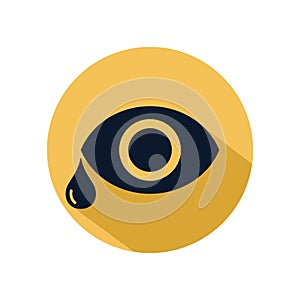 Eye tear icon vector for web, software, application, and mobile