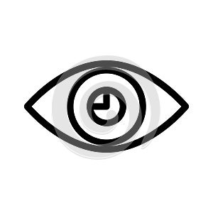 Eye thin line vector icon