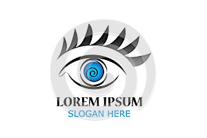 Eye vision optometric business card logo photo