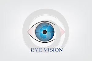 Eye vision vector image logo