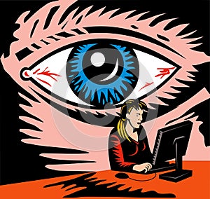 Oko sledování počítač uživatel 