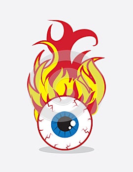 Eyeball on Fire