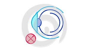 Eyeball Glaucoma Icon Animation