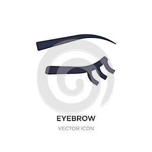 eyebrow icon on white background. Simple element illustration from Beauty concept