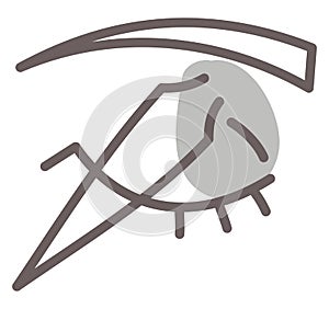 Eyebrow plucking, icon