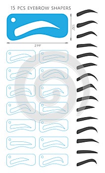 Eyebrow stencils