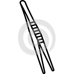 Eyebrow Tweezer Icon Vector