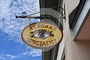 Eyecare Specialist Main Street Storefront Sign