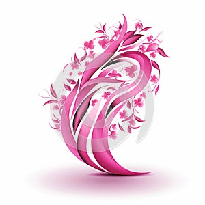 EyeCatching Pink Ribbon Isolated on White A Surefire Way to Get Noticed
