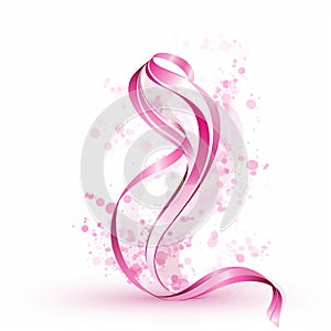 EyeCatching Pink Ribbon Isolated on White A Surefire Way to Get Noticed