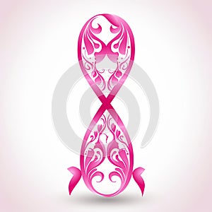 EyeCatching Pink Ribbon Isolated on White A Surefire Way to Get Noticed