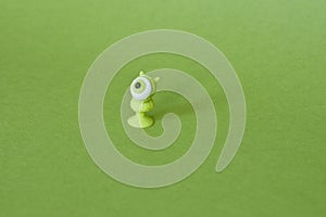 Eyed little green worm