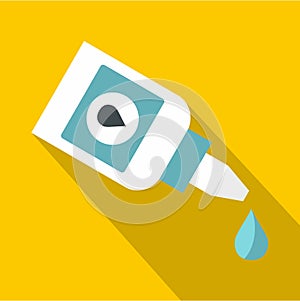 Eyedrop icon, flat style