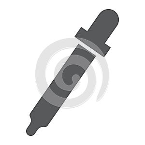 Eyedropper glyph icon, tools and design, pipette