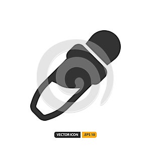 Eyedropper icon in filled style. Vector logo design template. Modern design icon, symbol, logo and illustration. Vector graphics