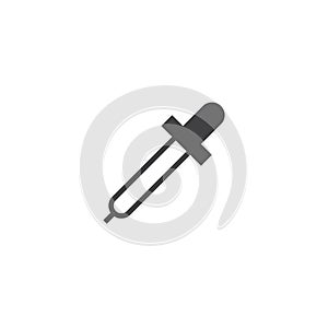 Eyedropper icon , pipette solid logo illustration, pictogr