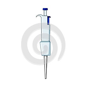 eyedropper pipette cartoon vector illustration