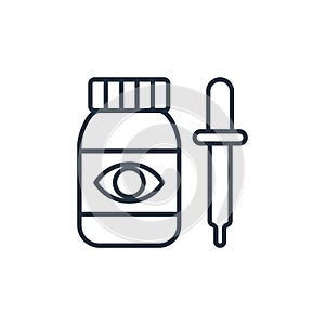 eyedropper vector icon. eyedropper editable stroke. eyedropper linear symbol for use on web and mobile apps, logo, print media.