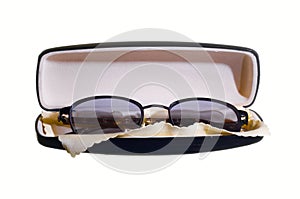 Eyeglasses in case