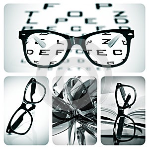 Eyeglasses collage