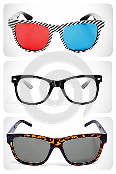 Eyeglasses collage