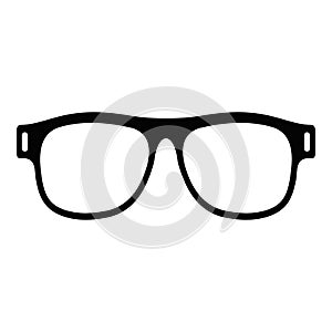 Eyeglasses with diopters icon, simple style.