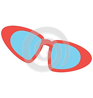eyeglasses, glasses Vector Icon that can be easily modified or edit photo