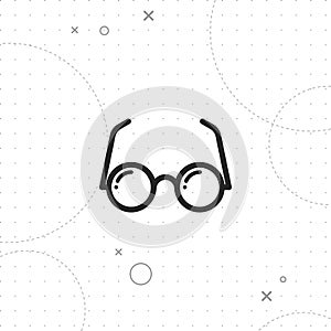 Eyeglasses icon, Optical icon photo