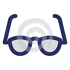 Eyeglasses Isolated Vector with Outline icon which can easily modify or edit photo