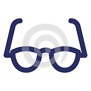 Eyeglasses Isolated Vector with Outline icon which can easily modify or edit photo