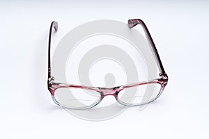 Eyeglasses plastic frame with bifocal lenses photo