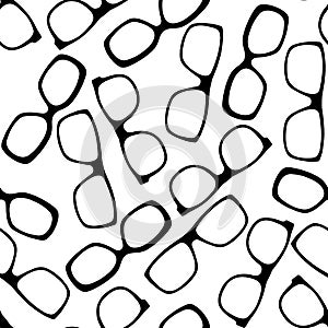 Eyeglasses seamless pattern