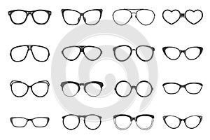 Eyeglasses Set Flat photo