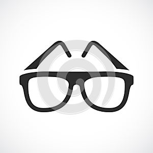 Eyeglasses vector icon