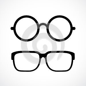 Eyeglasses vector icon