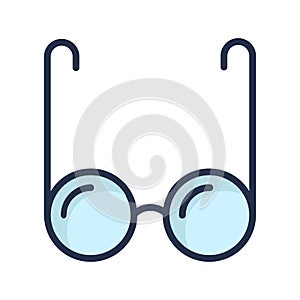 Eyeglasses Vector icon which can easily modify or edit photo