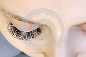 Eyelash extensions photo