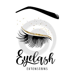 Eyelash extensions logo