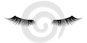 Eyelash or lash mascara vector icons