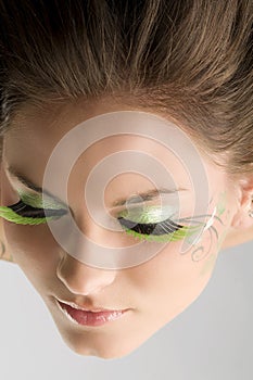 Eyelashes green