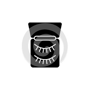 Eyelashes icon. Simple glyph, flat  of beauty icons for ui and ux, website or mobile application