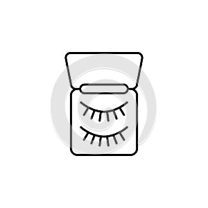 eyelashes icon. Simple thin line, outline illustration of Beauty icons for UI and UX, website or mobile application