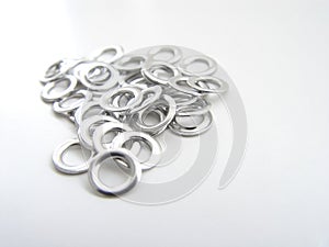 Eyelets in a pile